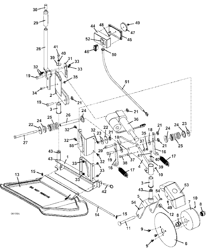 2006 thru 2015 electric lift assembly clevis mount