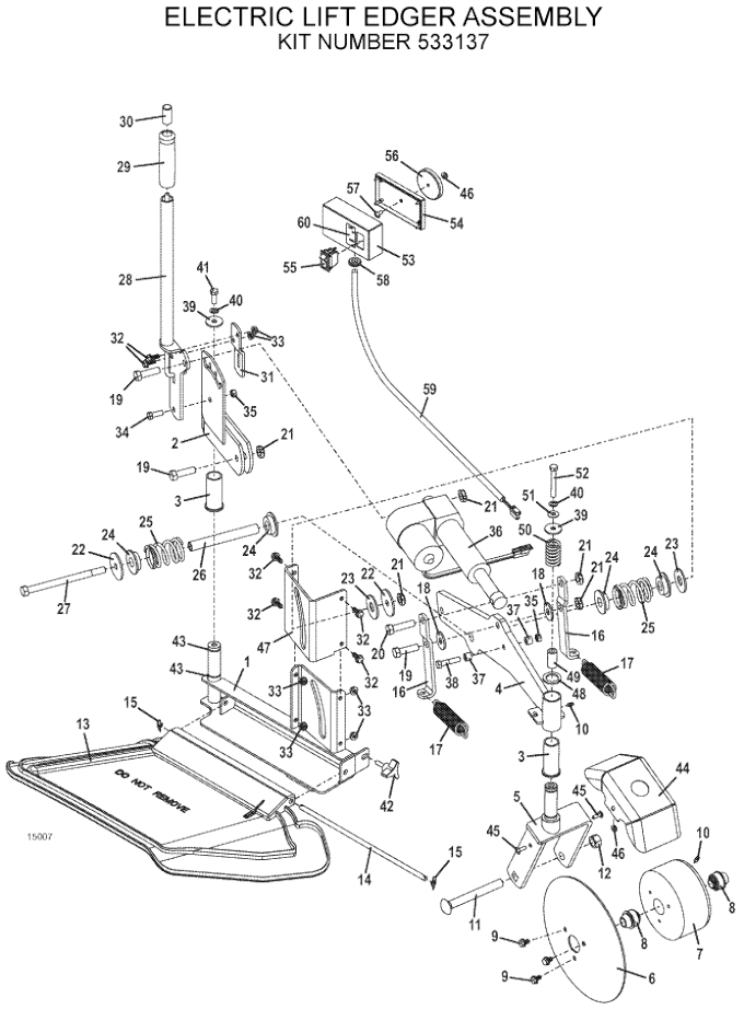 2016 electric lift assembly