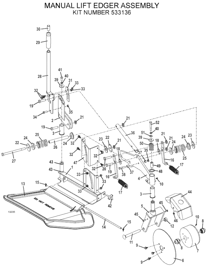 2016 Manual Lift Assembly