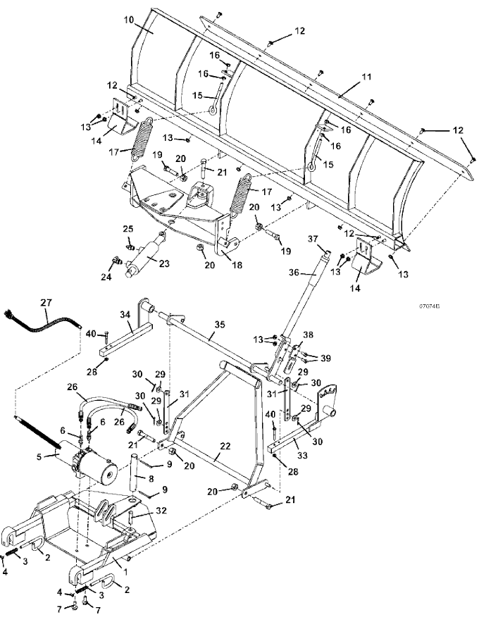 2012 to Present Hydraulic Lift Assembly