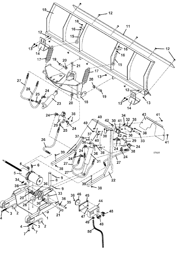 2008 to 2011 Hydraulic Dozer Assembly