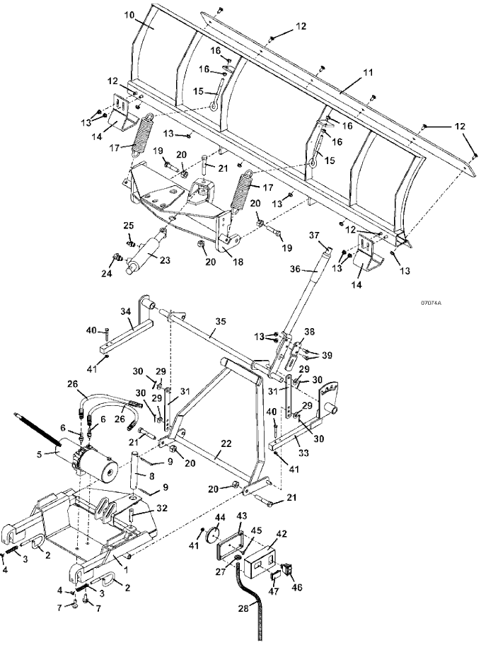 2006 to 2011 Hydraulic Lift Assembly