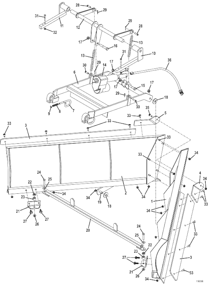 Electric Lift V-Dozer Assembly