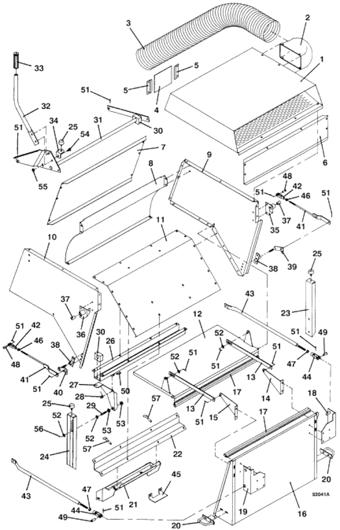 model 12 hopper assembly