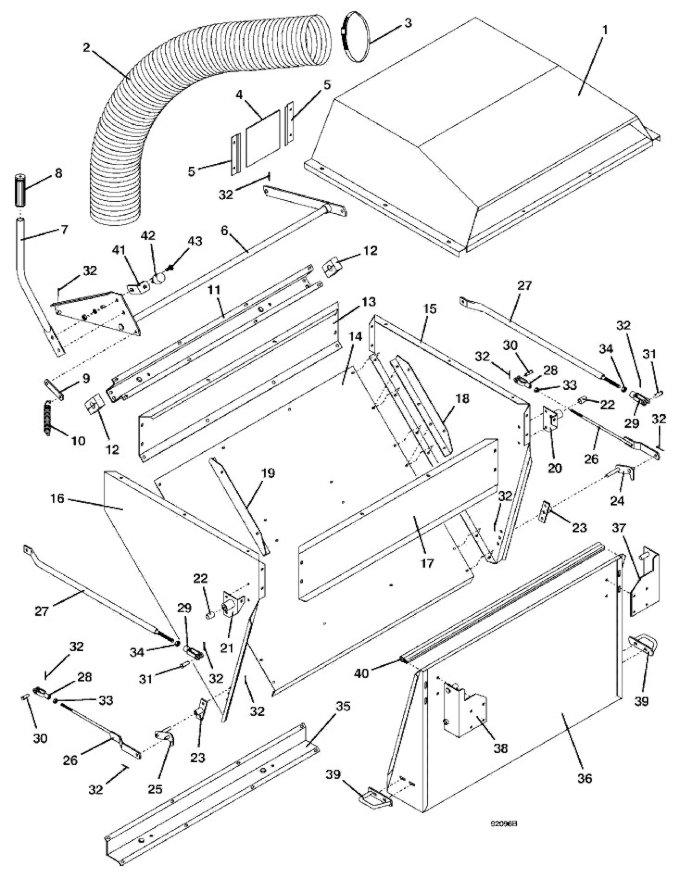 model 15 hopper assembly