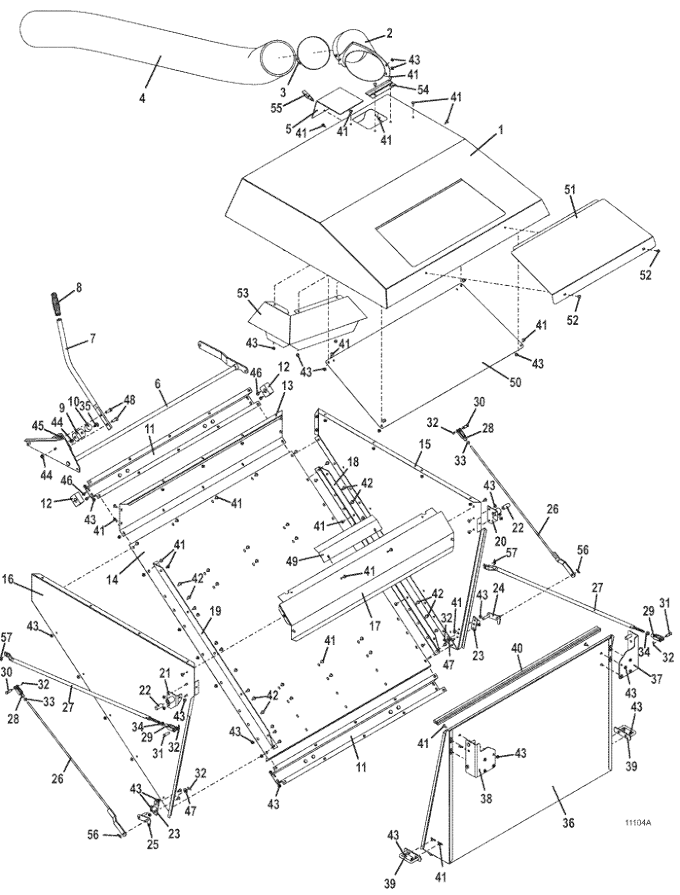 model 25 grasscatcher assembly