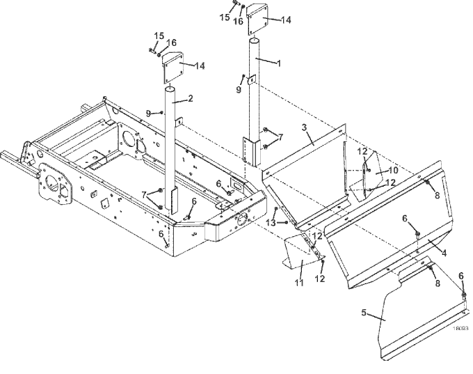 600 series triple bag mount