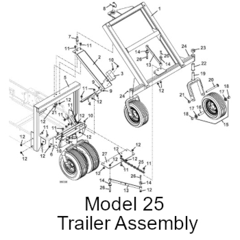 model 25 trailer assembly 2006+ Mount Kit
