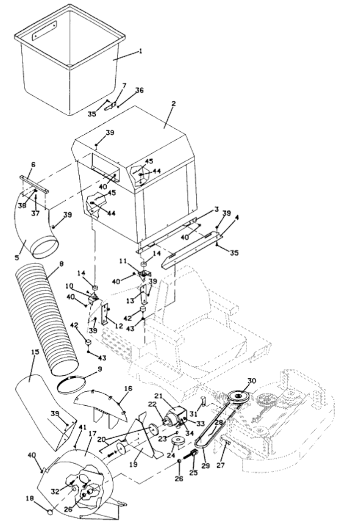 Model 35-41 Vacuum and Hopper Assembly