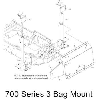 700 series triple bag mount kit