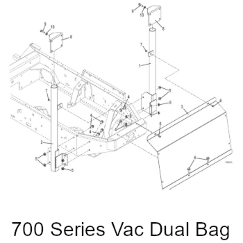 700 series vac twin bag mount kit