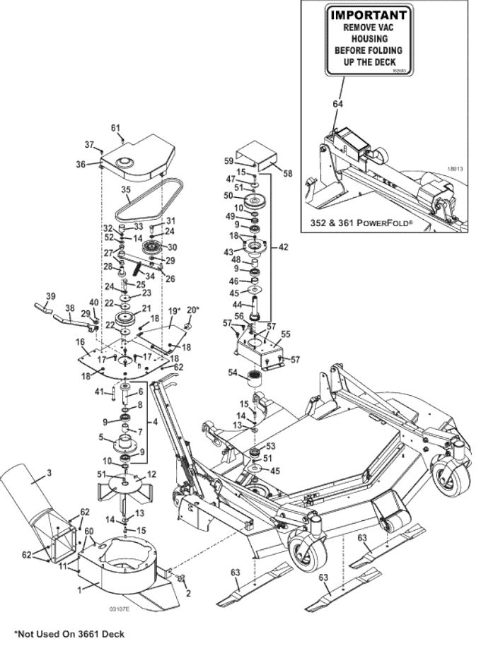 352 Vacuum and Drive Assembly