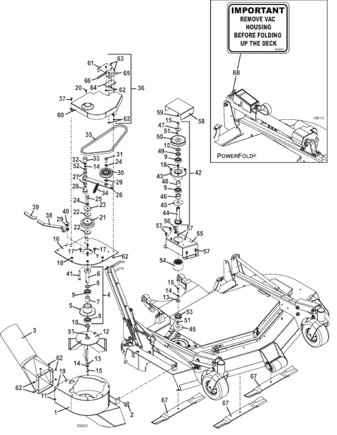 361 Vacuum and Drive Assembly SN 7071634 and Above