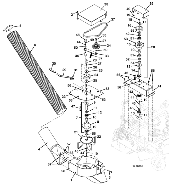 852 861 Vacuum and Drive Assembly
