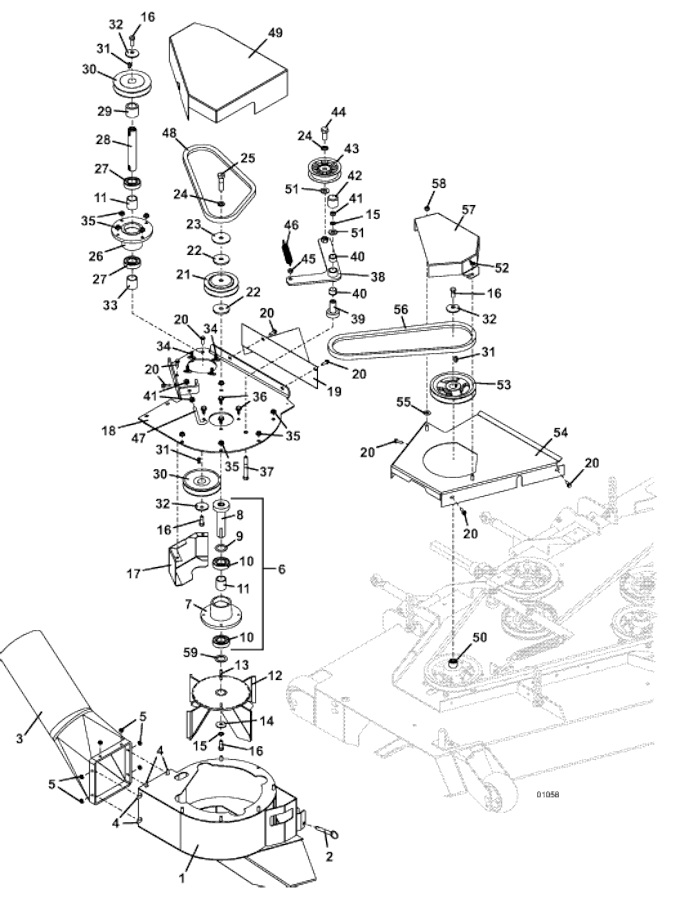 972 Vacuum and Drive Assembly SN 5499999 and Below