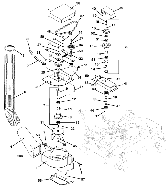 Vacuum and Drive Assembly SN 330000 and Above 25mm