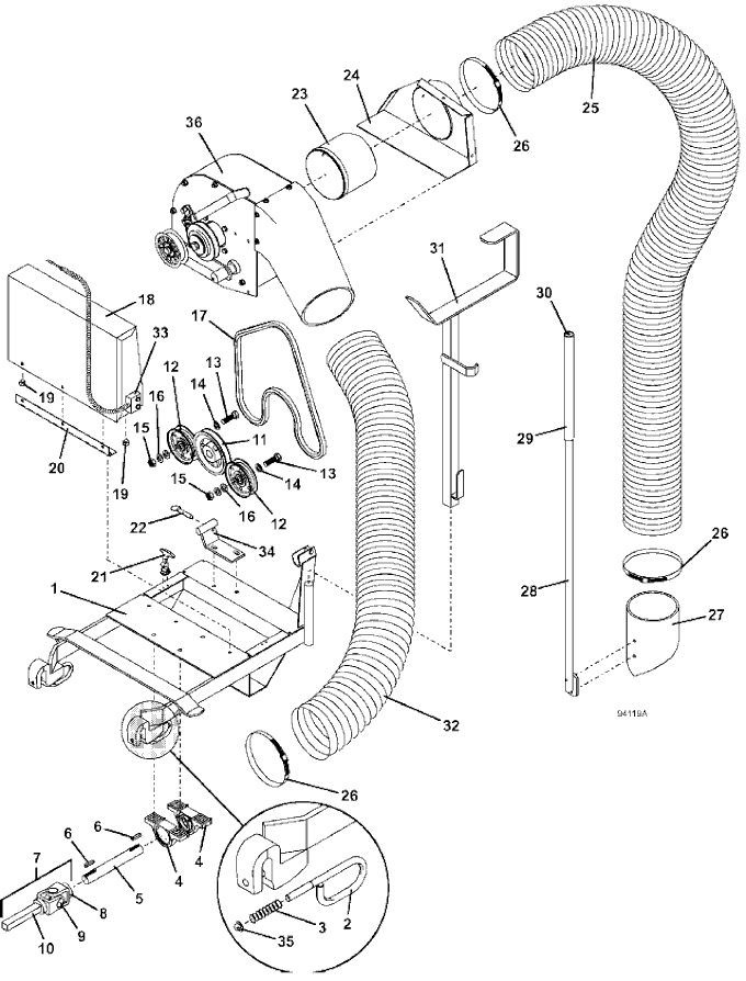 Auxiliary Wand Vac Mount Kit Assembly