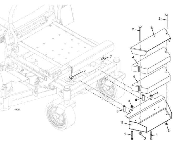 M241 Weight Kit for 100 Series MidMount Tractors