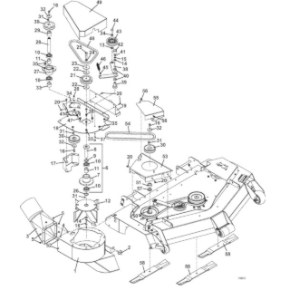 Vacuum and Drive Assemblies for 52 Inch Decks