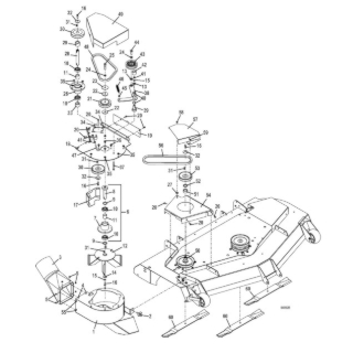 Vacuum and Drive Assemblies for 61 Inch and 72 Inch Decks