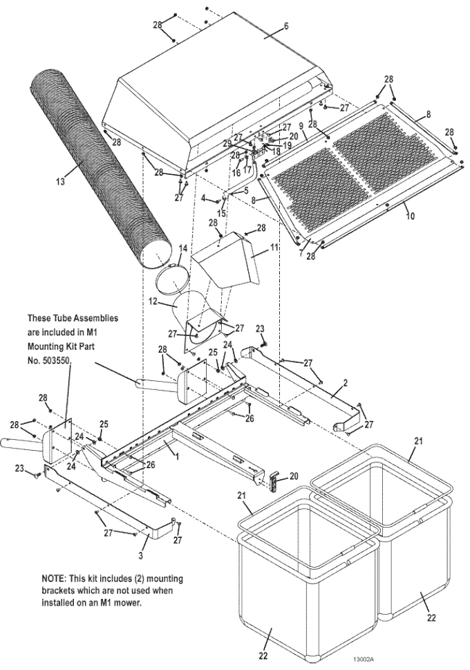 Model 8HT M2 Catcher for 300V Series MidMount Tractors