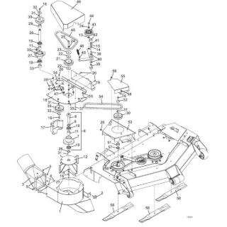 Vacuum and Drive Assemblies for 52 Inch Decks