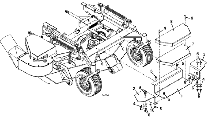 Model 8F Weight Kit for M1 Series MidMount Tractors