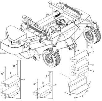 Model 8F and 12F Weight Kit for 48 Inch, 52 Inch, and 61 Inch Decks