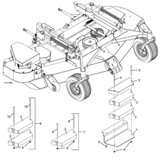 Model 8F and 12F Weight Kit for 72 Inch Decks