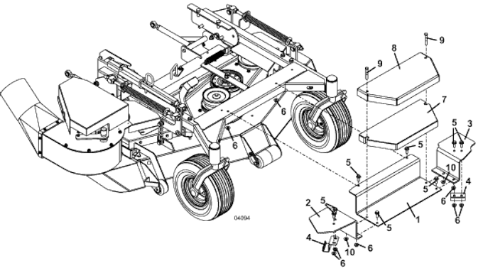 Model 8HT Weight Kit for M1 Series MidMount Tractors