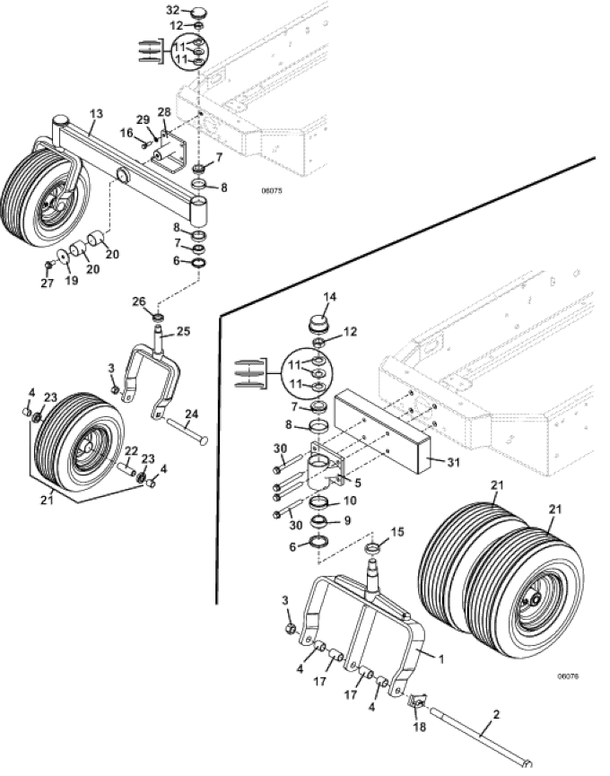 Tail Wheel Options Group 2 Diagram