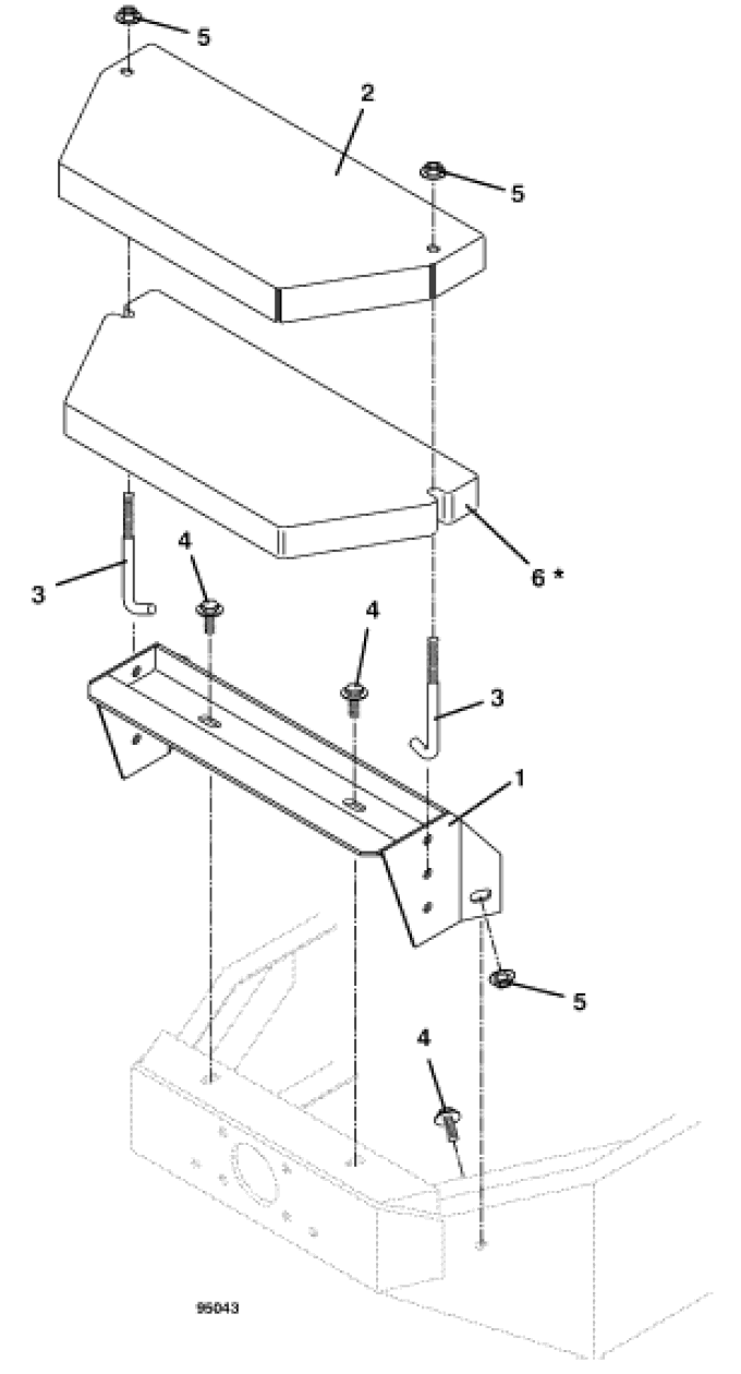 Counterweight Mount Kit Diagram