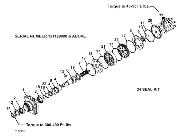 Torque Motor Diagram Motor SN 121120000 and Above