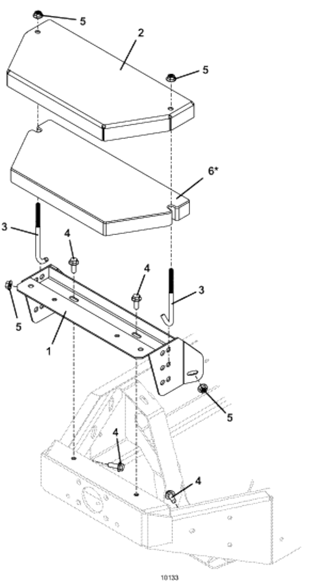 Counterweight Mount Kit Diagram