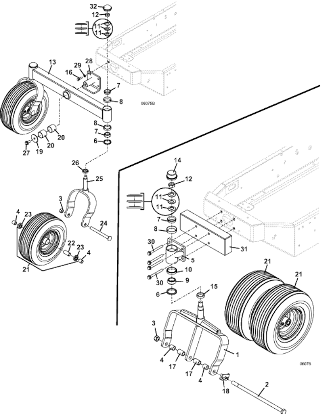 Tail Wheel Options Group 2 Diagram