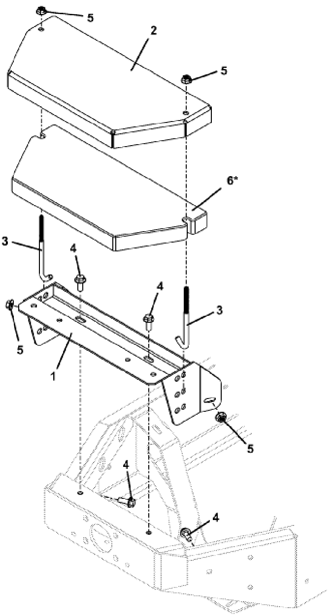 623t Counterweight Mount Kit