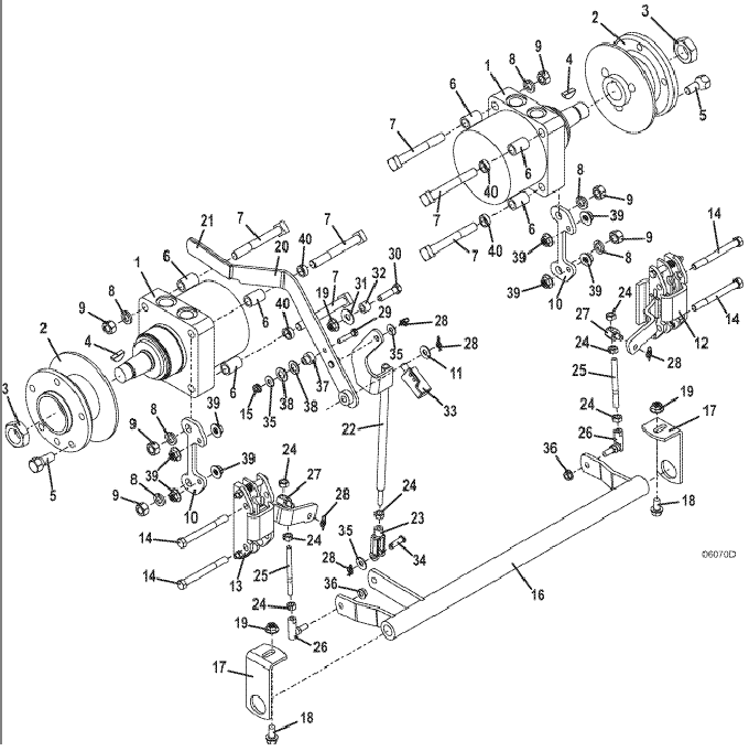 wheel motor and brake assembly