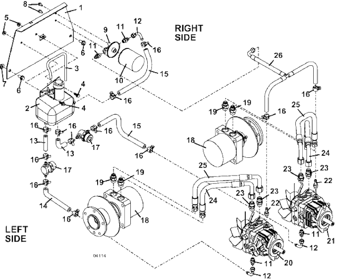 Reservoir and Hose Assembly