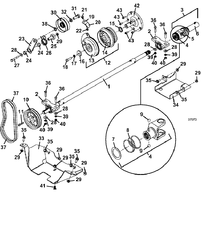 PTO Shaft & Clutch Assembly