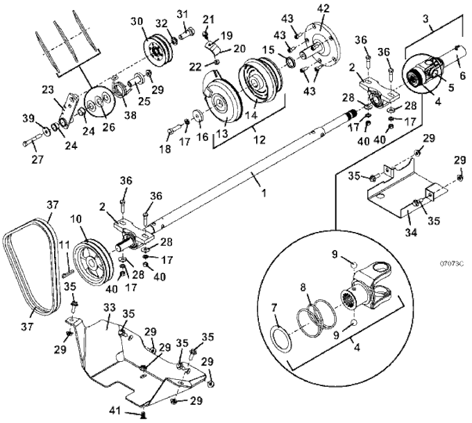 PTO Shaft & Clutch Assembly