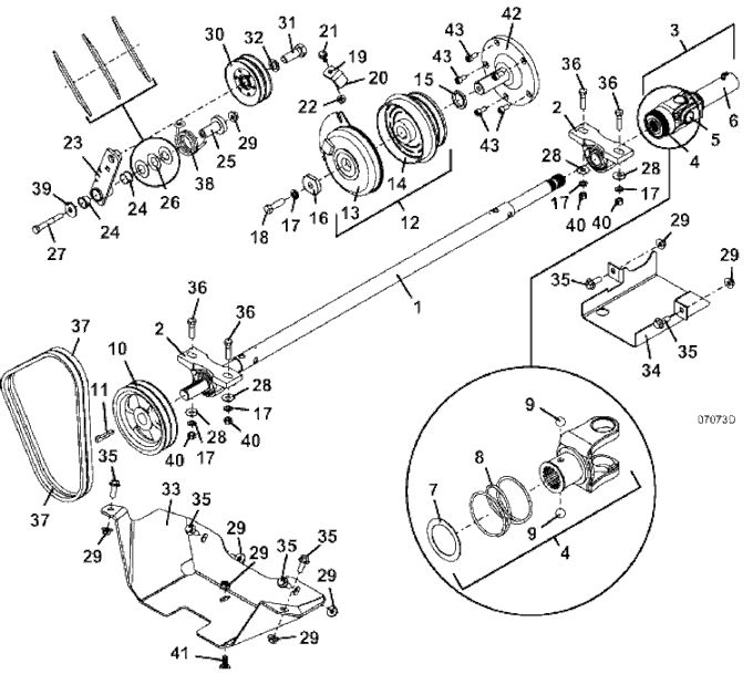 PTO Shaft & Clutch Assembly