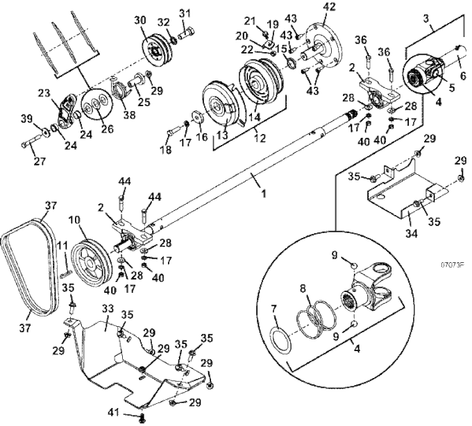 PTO Shaft & Clutch Assembly