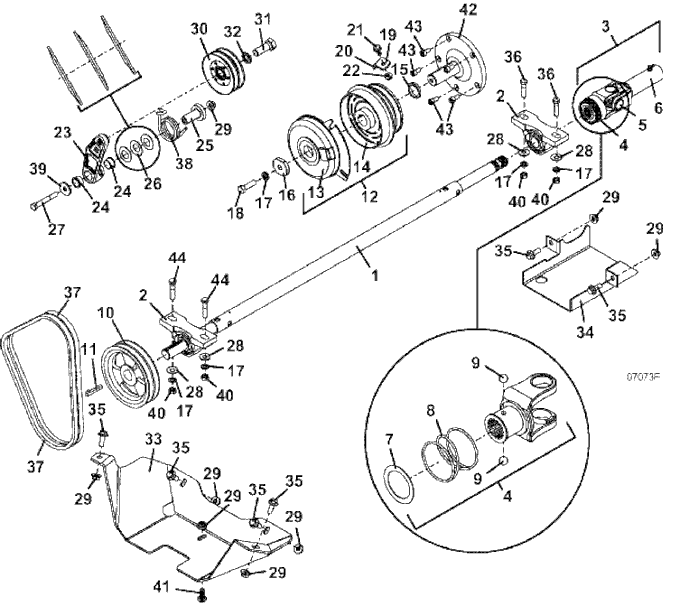 PTO Shaft & Clutch Assembly