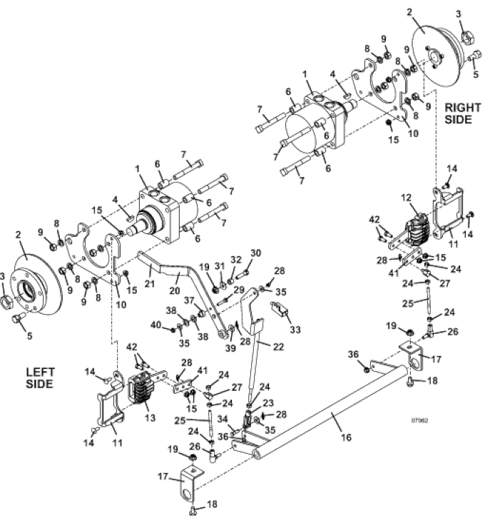 Wheel Motor and Brake Assembly