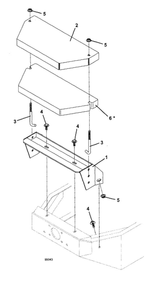 Counterweight Mount Kit Diagram