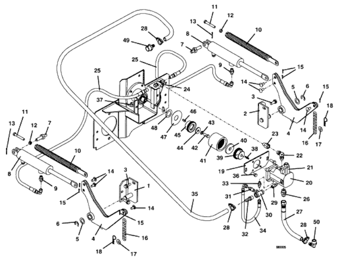 Optional Hydraulic Lift Assembly Diagram