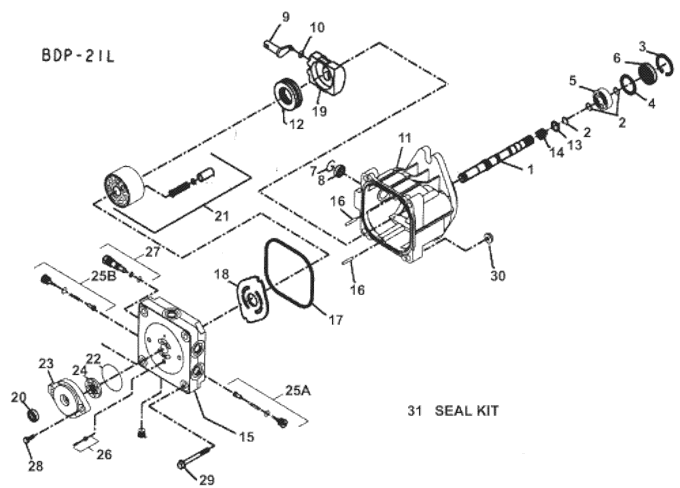 Wheel Motor Breakdown Diagram