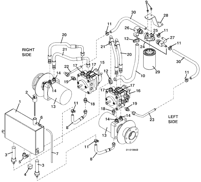 Reservoir and Hose Assembly