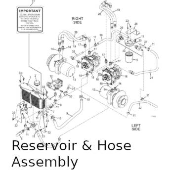 reservoir and hose assembly