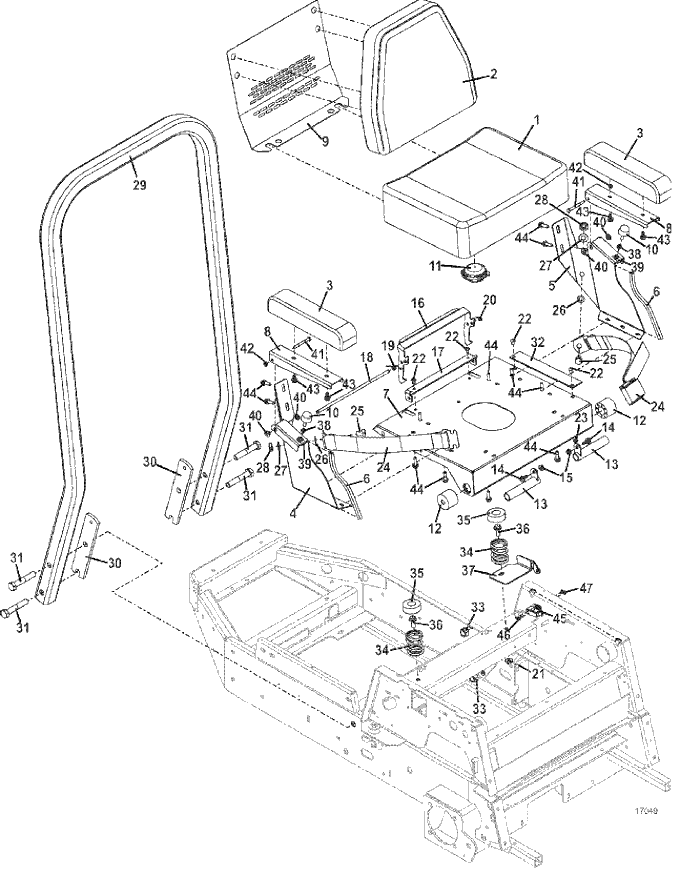 Seat and ROPS